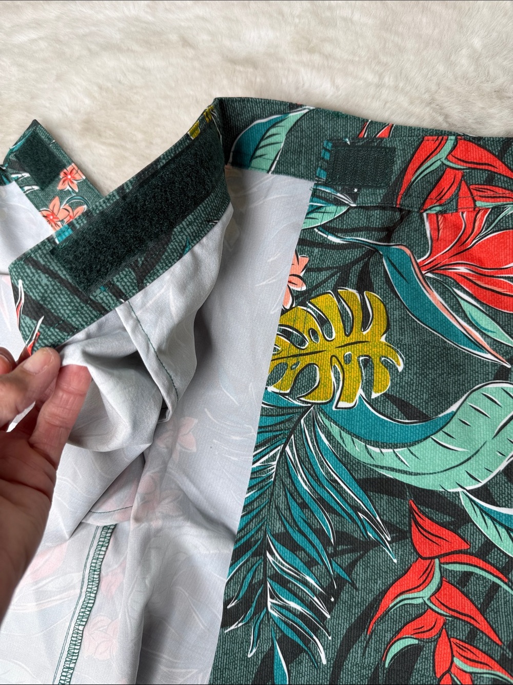RipSkirt Hawaii Wrap Skirt L 14/16 Vintage Bali Jungle Print Length 2 Pockets - Picture 16 of 17